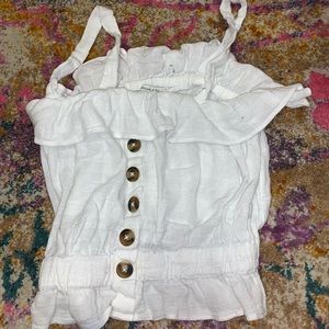 White blouse from American Eagle